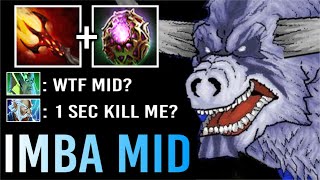 NEW IMBA MID BUILD Dagon + OC Barathrum Delete Zeus in 1 Sec Non-Stop Charge Gank WTF Dota 2