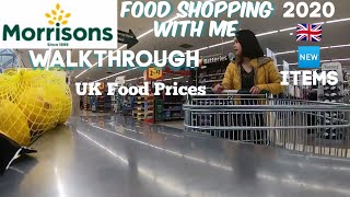 MORRISONS FOOD SHOPPING WITH ME | WEEKLY GROCERY AT MORRISONS | WALKTHROUGH | NEW ITEMS IN MORRISONS