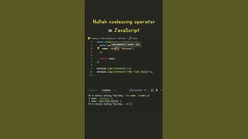 Day 1 - Nullish coalescing operator in JavaScript #frontend #javascript  #interview #shorts