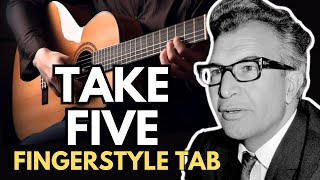 Take Five - Fingerstyle Guitar TAB | Jazz Classic Solo Arrangement (Dave Brubeck)