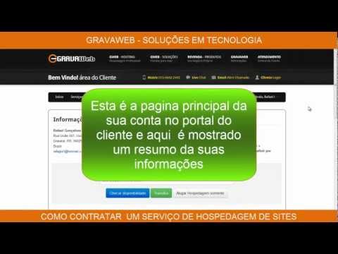 Como acessar sua área de cliente o portal do cliente Gravaweb