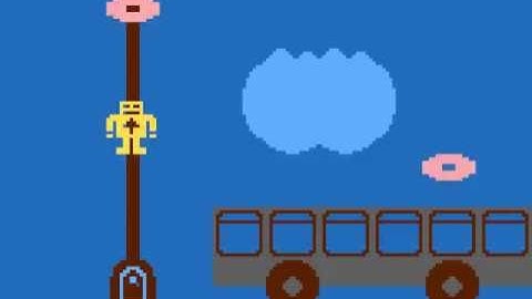 Atari 800 Game and Ending - Robot Karel