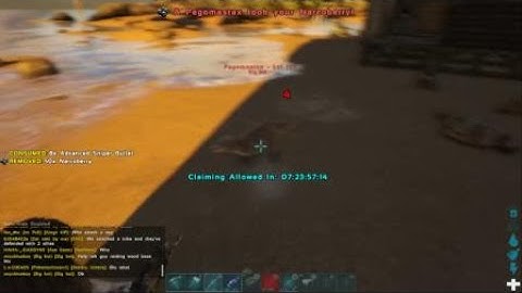ARK Raiding a bot with a tek rifle