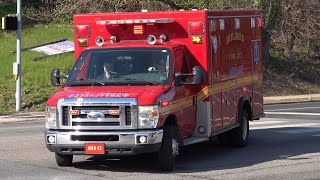 Holmes Fire Company Ambulance 43 Responding 