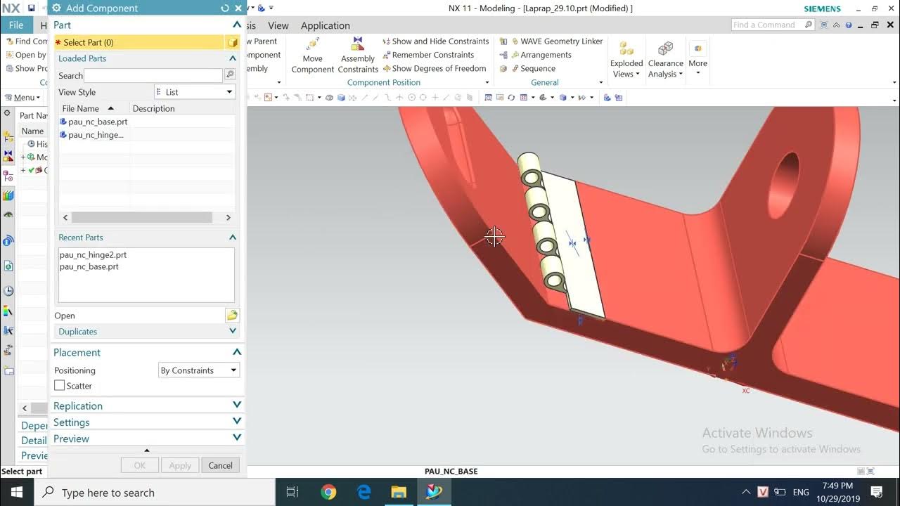 Assembly 1_NX_Hướng dẫn lắp ráp_NX_ Assembly constraints YouTube