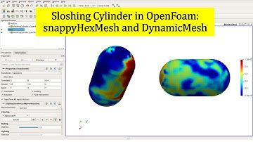 Simulation of Sloshing Cylinder in OpenFoam by interFoam: snappyHexMesh and Dynamic Mesh