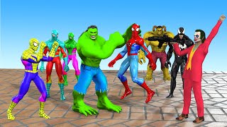 Game GTA 5 Superhero Pro : Spider Man attacked by Venom vs Hulk vs Avengers vs Iron Man vs Batman