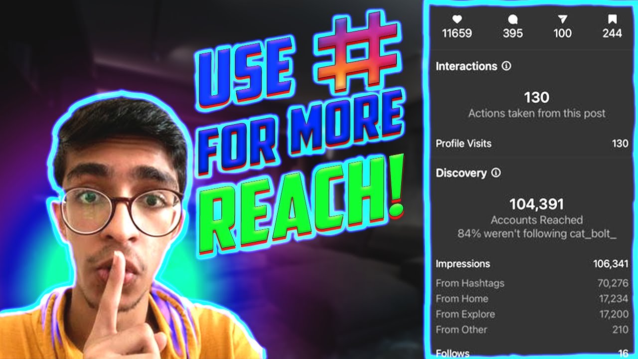 How to use hashtags for more reach on Instagram! 2021 (Updated) - YouTube