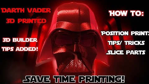 3D printed darth Vader helmet tutorial | How to crop 3D prints using windows 3D builder