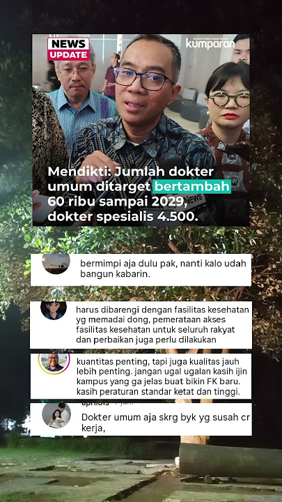 mendikti :jumlah dokter umum ditargetkan bertambah.#shorts #shortvideo