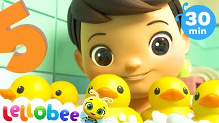 5 little ducks in the bath more nursery rhymes kids songs abcs and 123s little baby bum