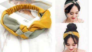 Diadema Turbante Nudo Trenzado✨ para Adultos/DIY Turban Headband