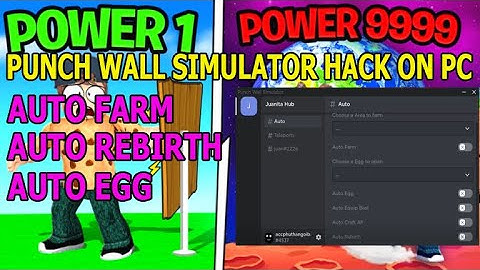 PUNCH WALL SIMULATOR | HACK/SCRIPT | AUTO FARM | AUTO REBIRTH | AUTO EGG ON PC *PASTEBIN*