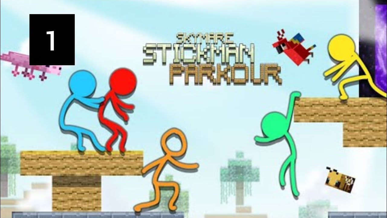 Stickman Parkour Skyland | Extreme Sky Jump Challenge 🏃‍♂️☁️