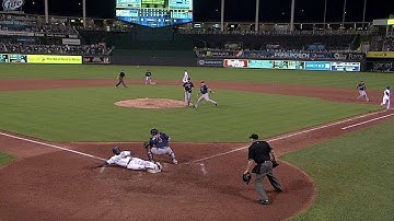MIN@KC: Dyson lays down bunt, plates Cain to tie game