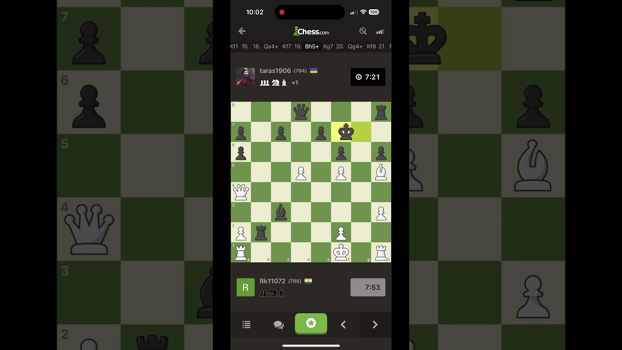 Crazy multiple checks in chess 🤩 