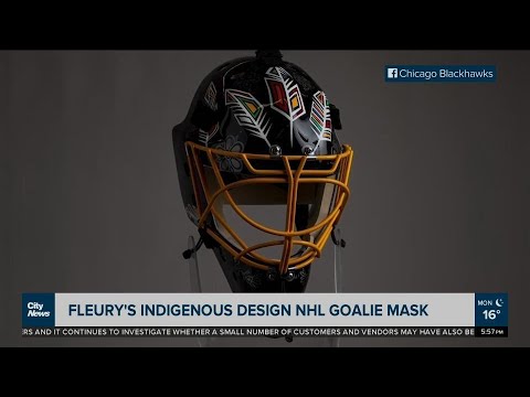 Marc-Andre Fleury Signed Blackhawks Mini Goalie Mask (Fanatics