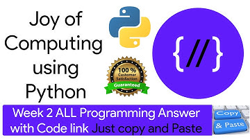 NPTEL The Joy of Computing using python week 2 all 3 programming assignment answer with link of code