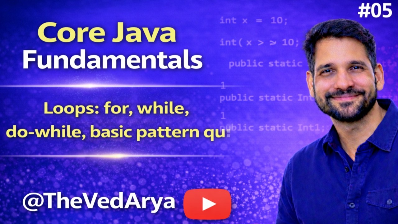 Java Loops in Hindi | For, While, Do-While & Pattern Programs with ...