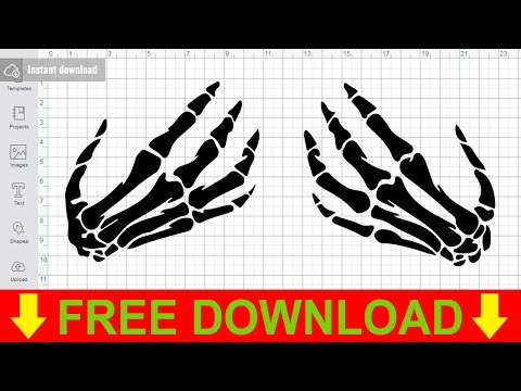 Skeleton Hands SVG Free Cutting Files for Cricut Brother Scanncut Instant Download