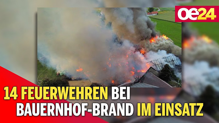 14 Feuerwehren bei Bauernhof-Brand im Einsatz
