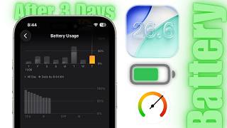 iOS 26.6 Beta 2 Battery Life & Performance (After 3 Days)