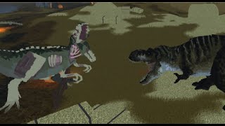 Zombie Rex (Undead Tyrant) vs Ember The T-Rex |Jurassic Blocky Series Showdown Battle
