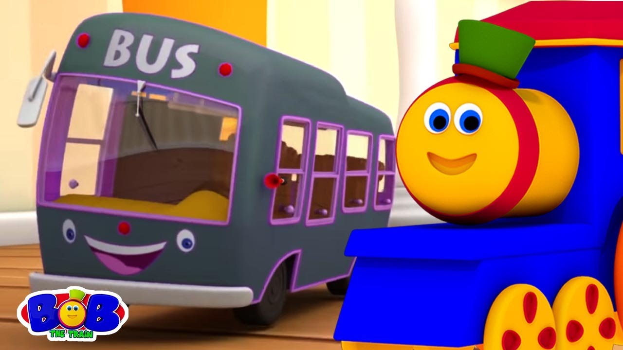 Rodas do ônibus poema infantil popular para crianças de bob o trem