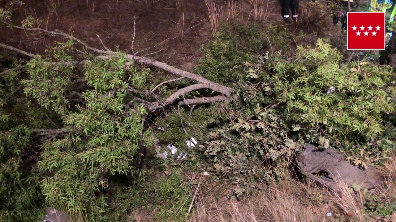 Accidente de tráfico M-608 (Manzanares El Real).