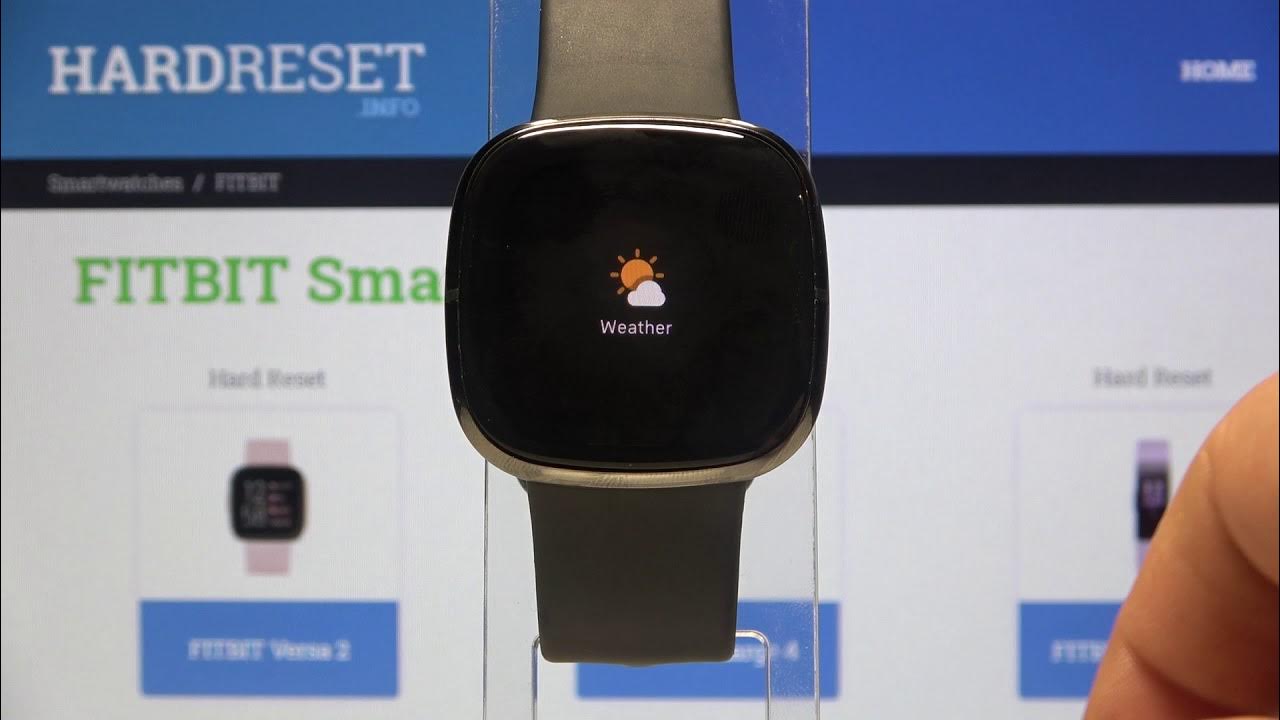 How to Check Weather on Fitbit Sense Video Tutorial YouTube