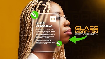How to Design Stunning Glassmorphism Effects in CorelDRAW | Step-by-Step Tutorial