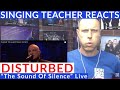 Singing Teacher Reacts🎤Disturbed "The Sound Of Silence" Live