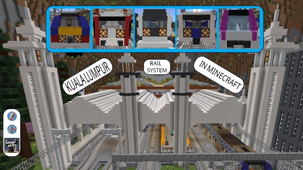 Kuala Lumpur Railway Line In Minecraft#createmod #minecraft