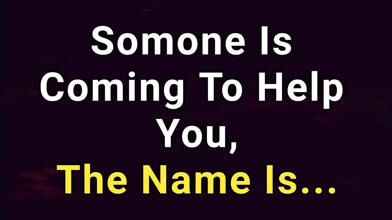 God says! I am going to put your name in the ear of someone... God