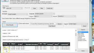 Independent samples t-test with SOFA
