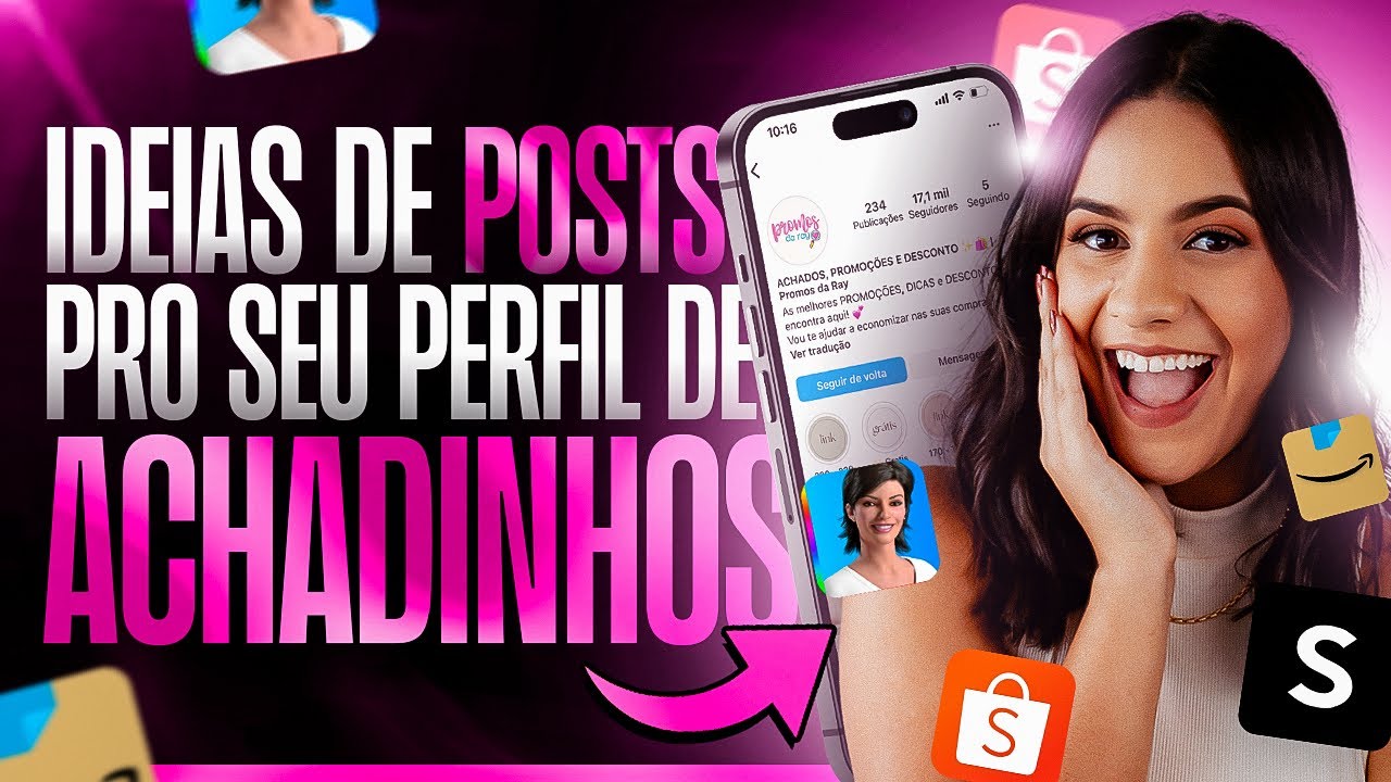 Ideias de POSTS pro seu Perfil de ACHADINHOS no Instagram pra VENDER MAIS