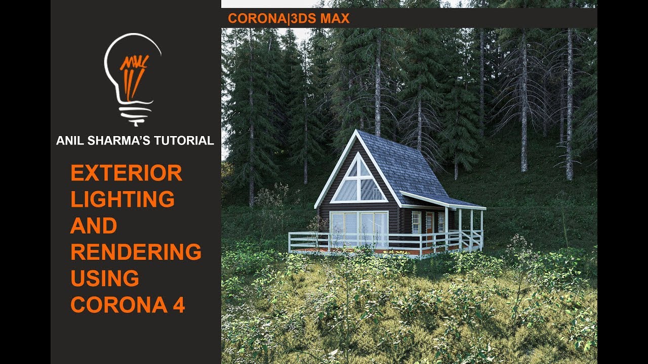 3ds Max Corona Render Exterior Lighting and Rendering - YouTube