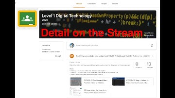 Showing Classwork on the Stream - Google Classroom