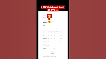 RBSE 10th बोर्ड की टॉपर 99.50% || Rajasthan Board Result 2025 | #TopperMaksheet10thRbse #ShortsVideo