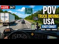 🔴 24/7 LIVE POV Truck Driving USA | Florida to Georgia | Relaxing Drive