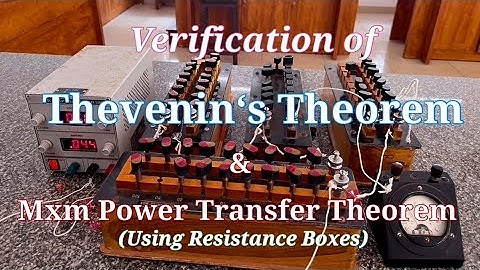 Verification of Thevenin‘s theorem (resistance box)
