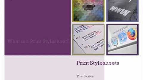 Print Stylesheets - The Basics (Part One)