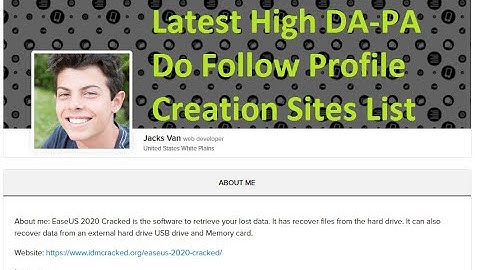 Latest High DA-PA Profile Creation Sites List 2020 [SEO TIPS ]