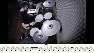 How to play Linkin Park - Guilty all the same - DRUMS ONLY + PDF - Adrien Drums