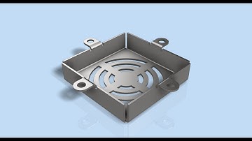 INVENTOR SHEET METAL COOLING FAN COVER