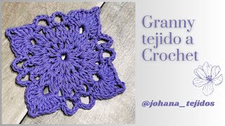 Granny fácil y lindo tejido a Crochet. Easy and cute crocheted granny