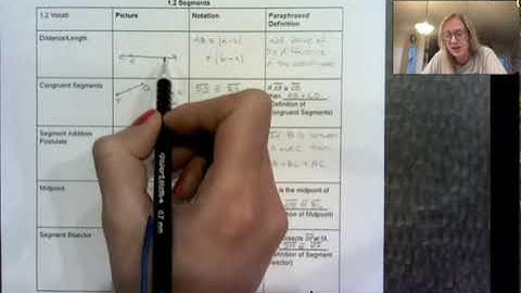 Geometry: 1.2 Segment Addition