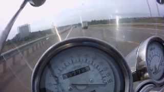 Yamaha FZX 750 top speed 145 mph/h 230 км/ч на мотоцикле