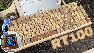 Silent & Stylish: Epomaker RT100 Keyboard with Customizable Smart Monitor Review