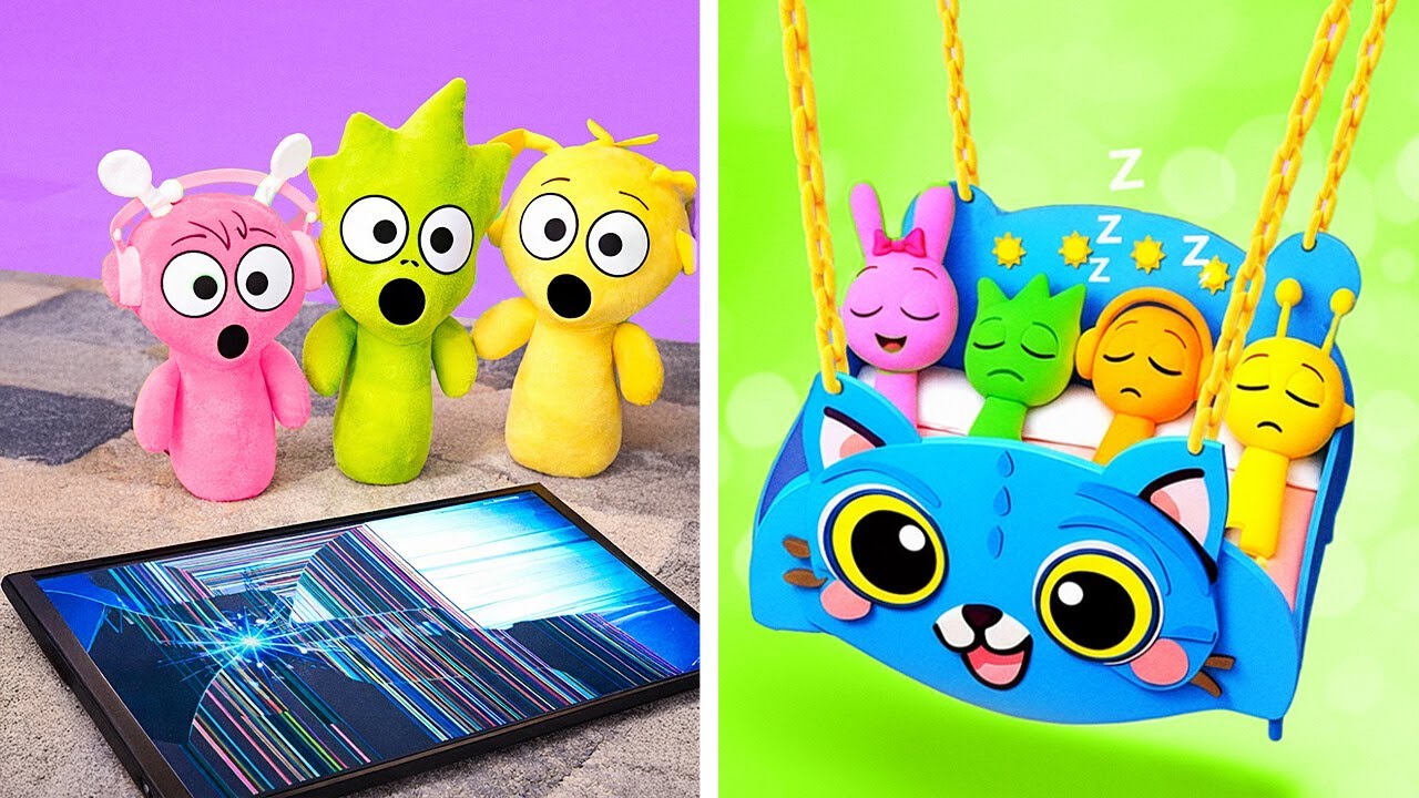 MAKING A DERPY CARDBOARD BED FOR SPRUNKI 🤯🛏️ Adorable Multiverse DIY Fun! ✂️💫